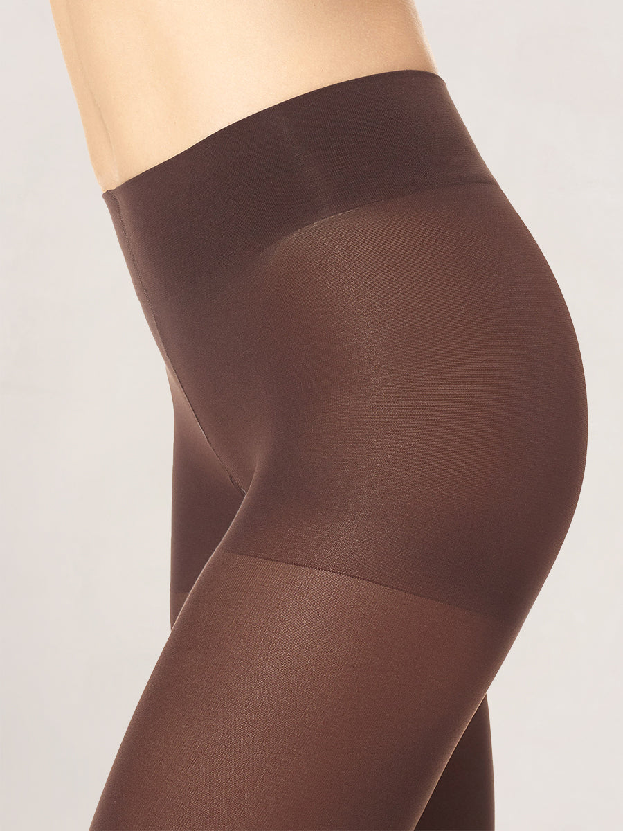 2 Pair Women's Heather/Solid Control Top Tights