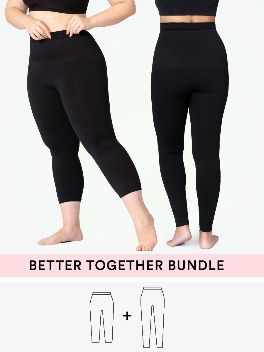 Bundle Shapermint Essentials - 1 High Waisted Shaping Leggings + 1 Capri