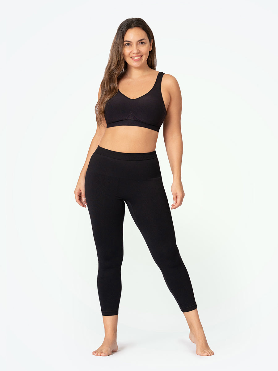 HIGH-WAIST SEAMLESS SHAPING CAPRI LEGGINGS – WOW Shapers