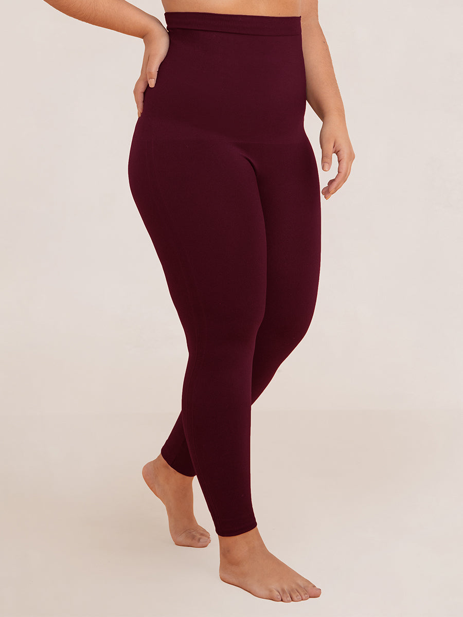 Maroon Essential Tummy Shaper Jegging