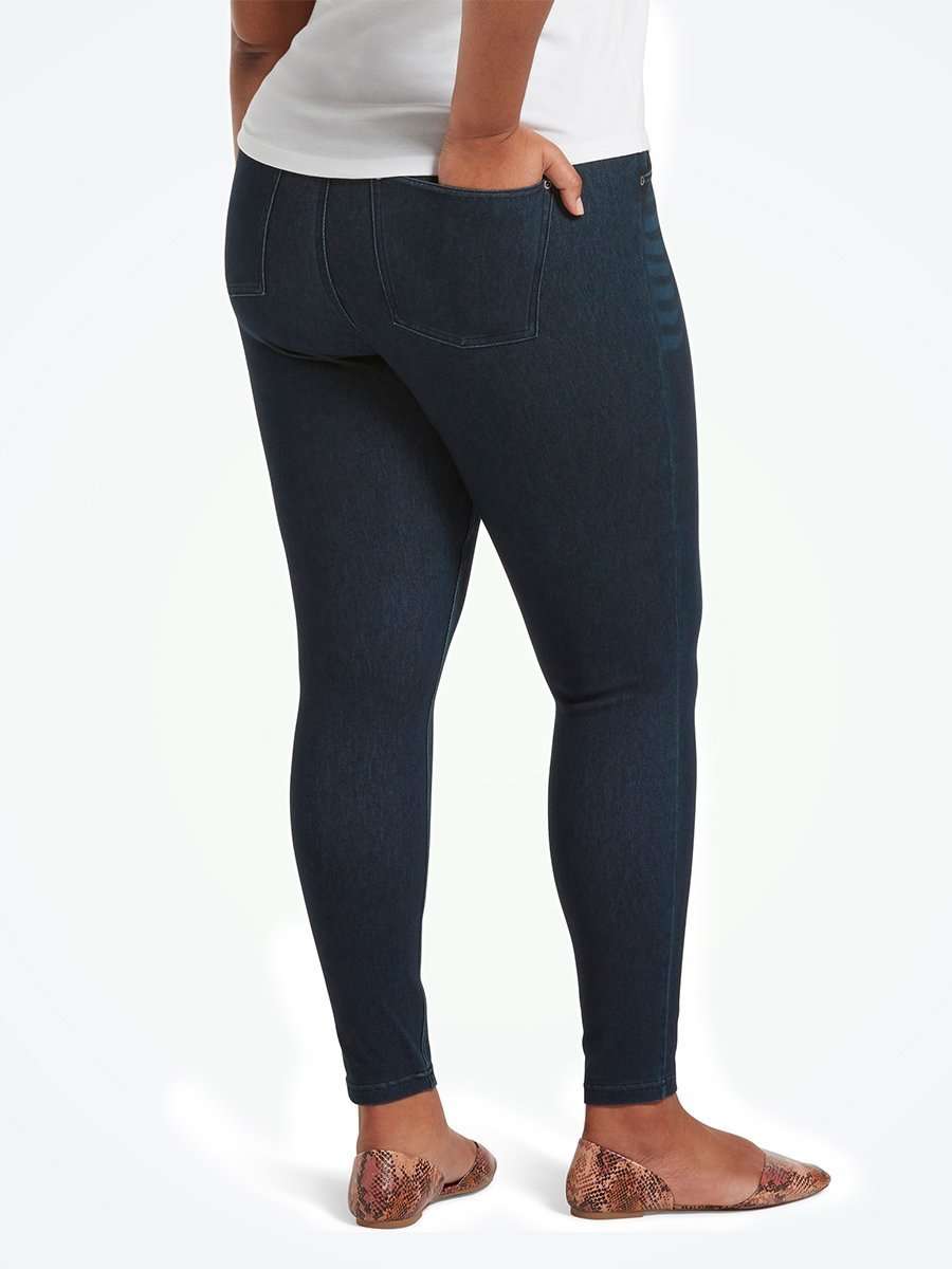 Hue Leggings Soft Denim back pockets