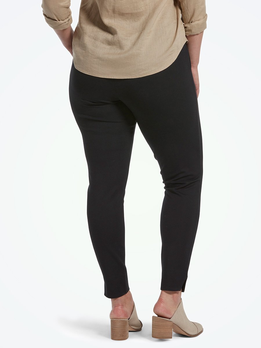 HUE Ponte Mid Rise Full Length Leggings