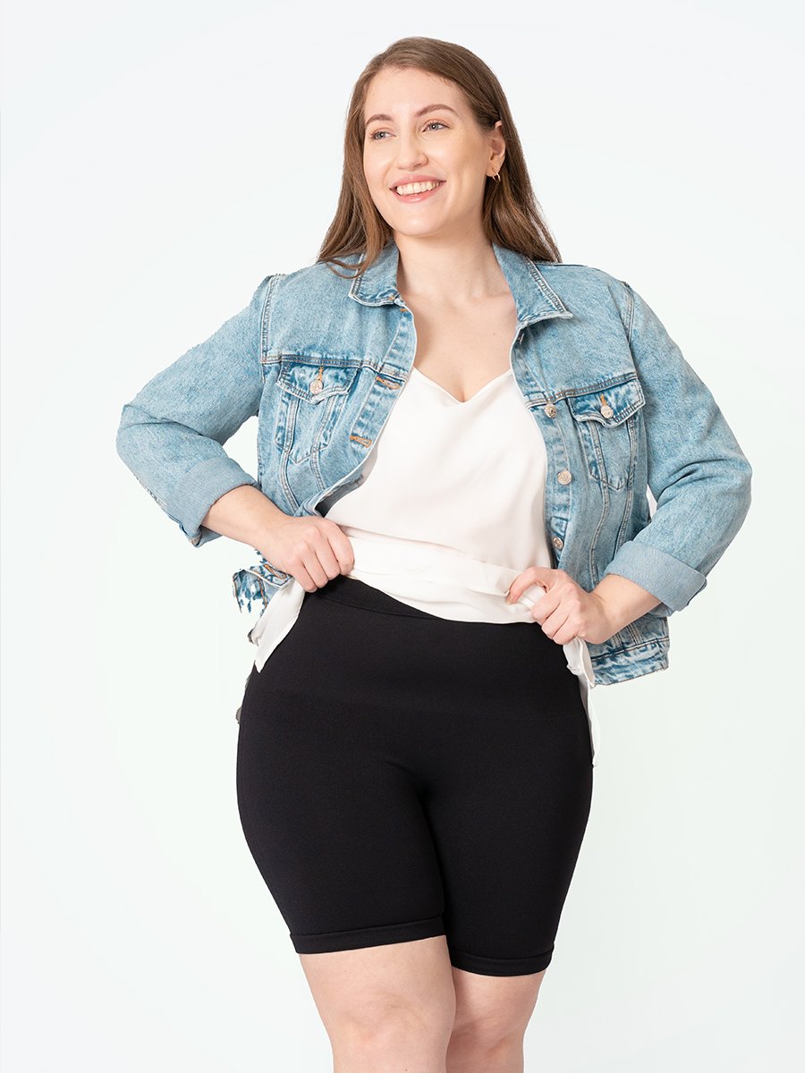 Plus size Mid-Waisted Shaping Bikeshort