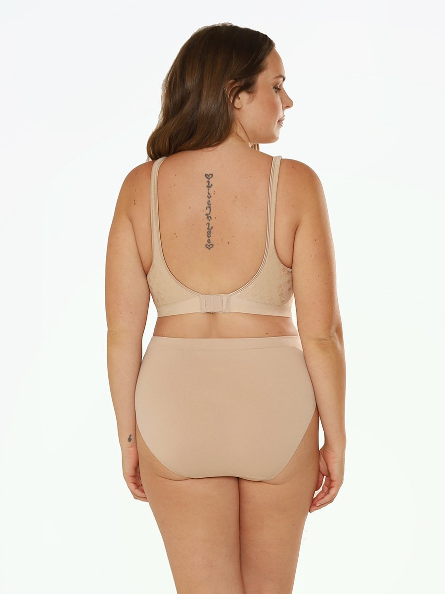 Bali, Intimates & Sleepwear, Bali Plus Size 3x 11 Comfort Revolution  Hicut Lace Brief Sand Nwt