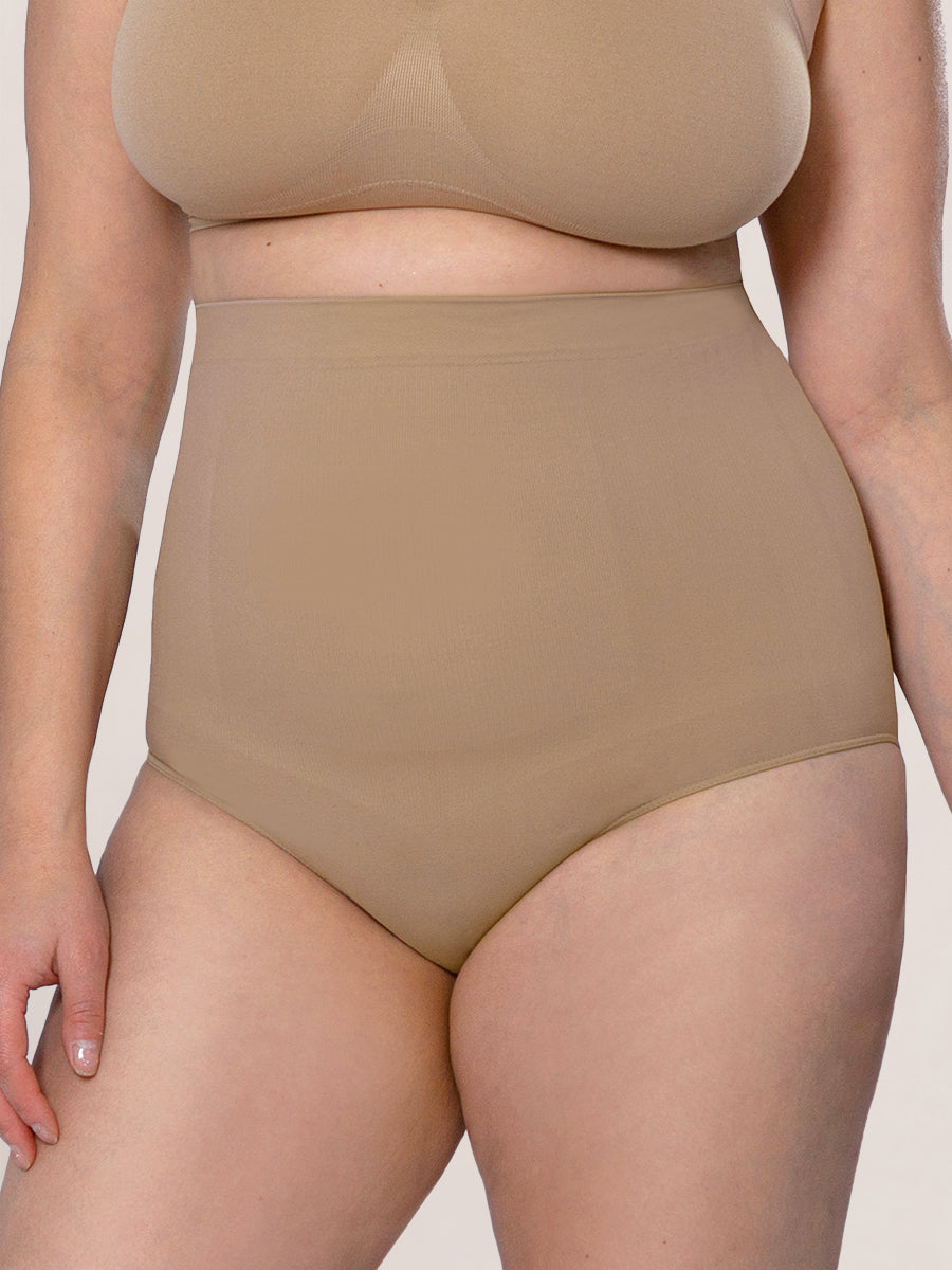Shapermint Essentials High Waisted Shaper Panty Size XL/2XL Beige