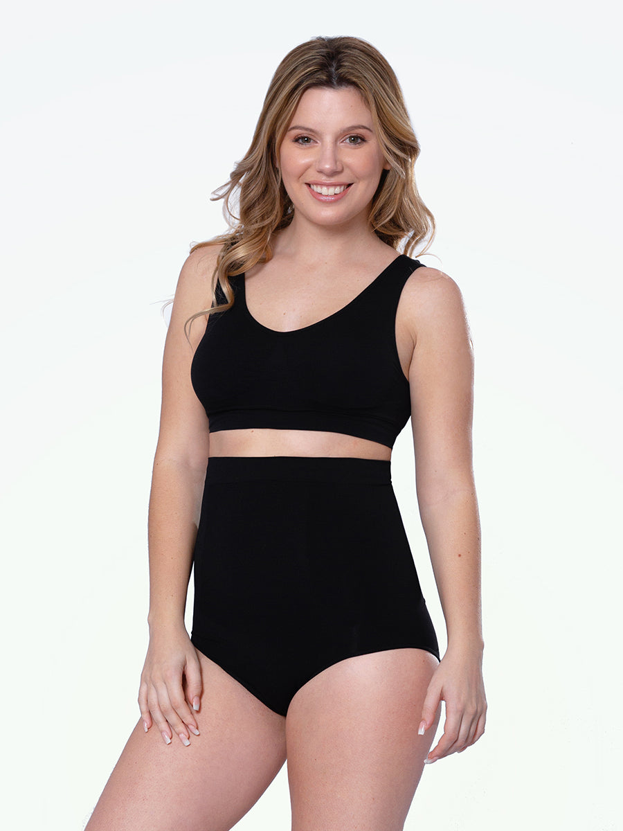 Empetua Shapermint High Waisted Shaper Panty Waist/ Tummy Control Black S  New