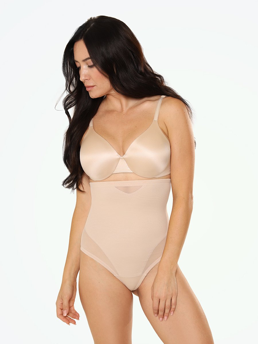 Miraclesuit Sheer High Waist Thong beige