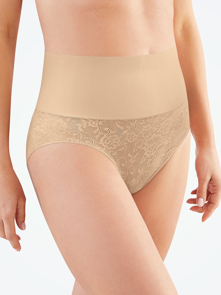 Maidenform Seamless Hi Waist Briefs Nude