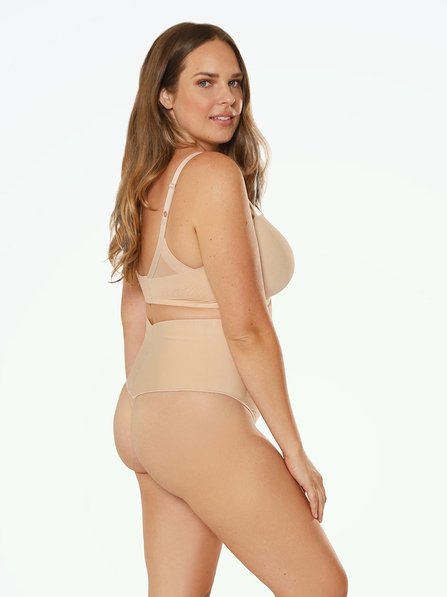 Shapermint Maidenform Panties Nude / XL Maidenform® Tame Your Tummy Curvy Shaping Thong