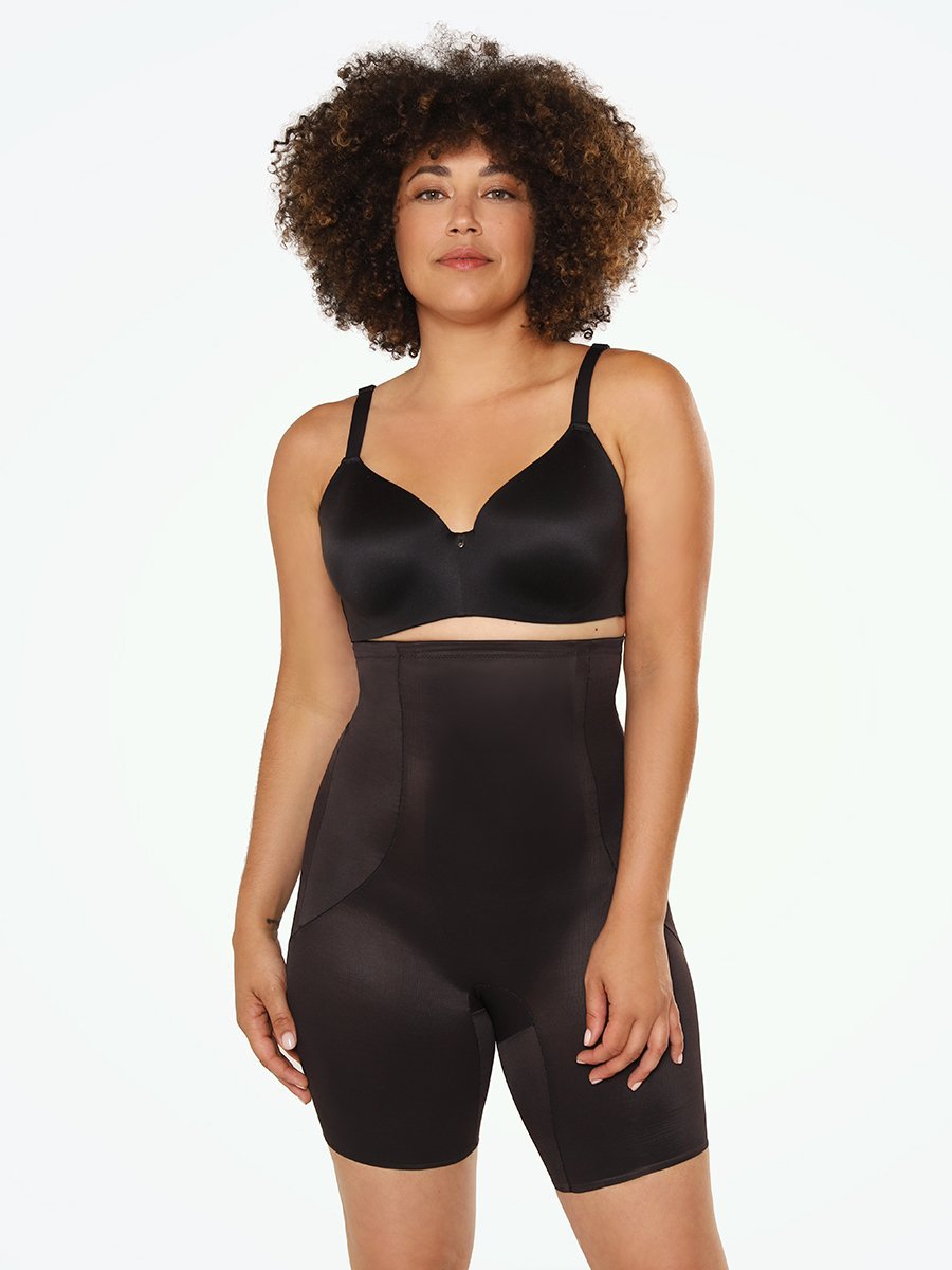 Wedtrend Women Black Off-Shoulder Long Sleeves Tummy Control Shapewear –  WEDTREND