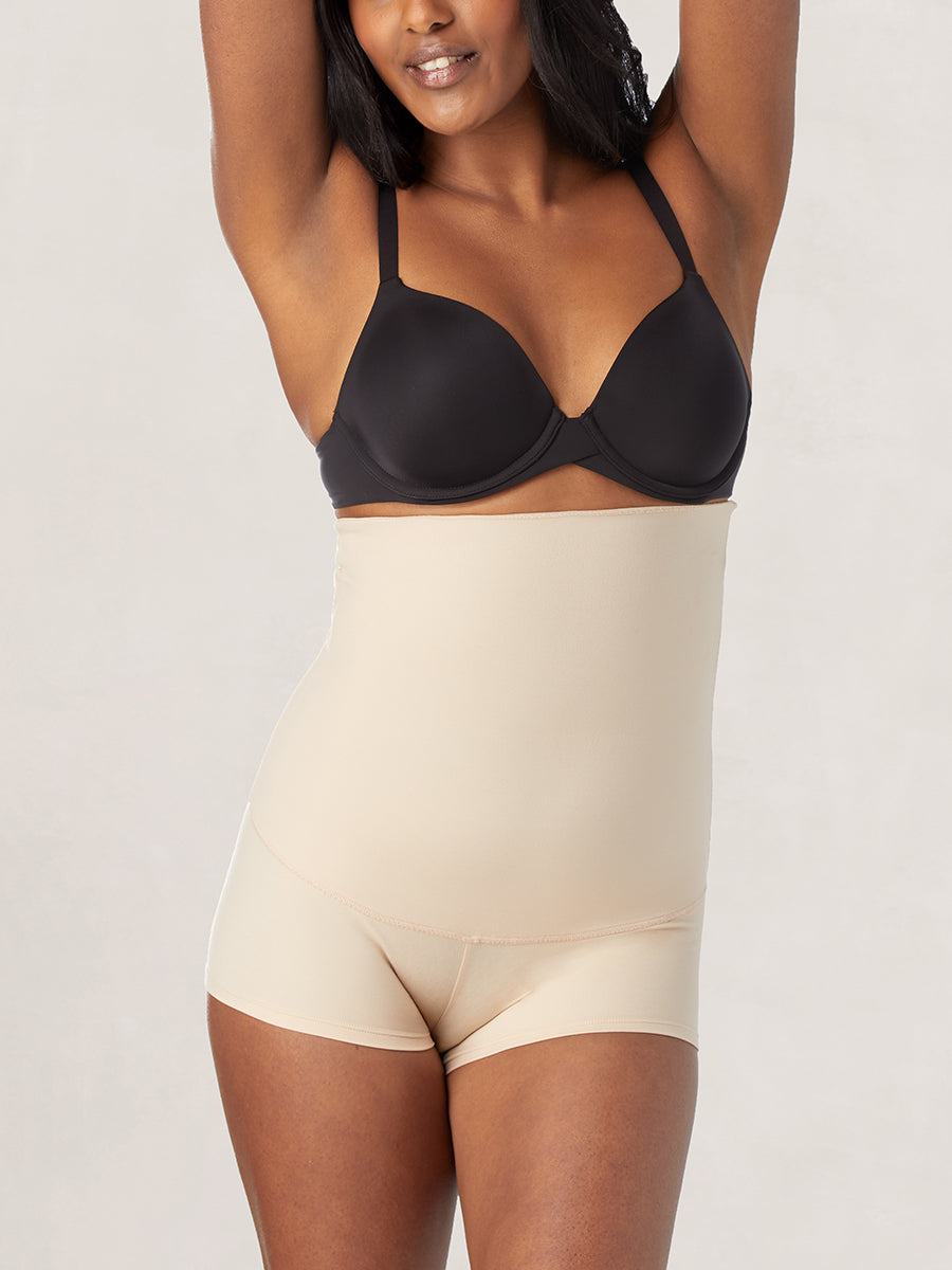 Maidenform High-Waist Thigh Slimmer Shapewear Latte Lift XL