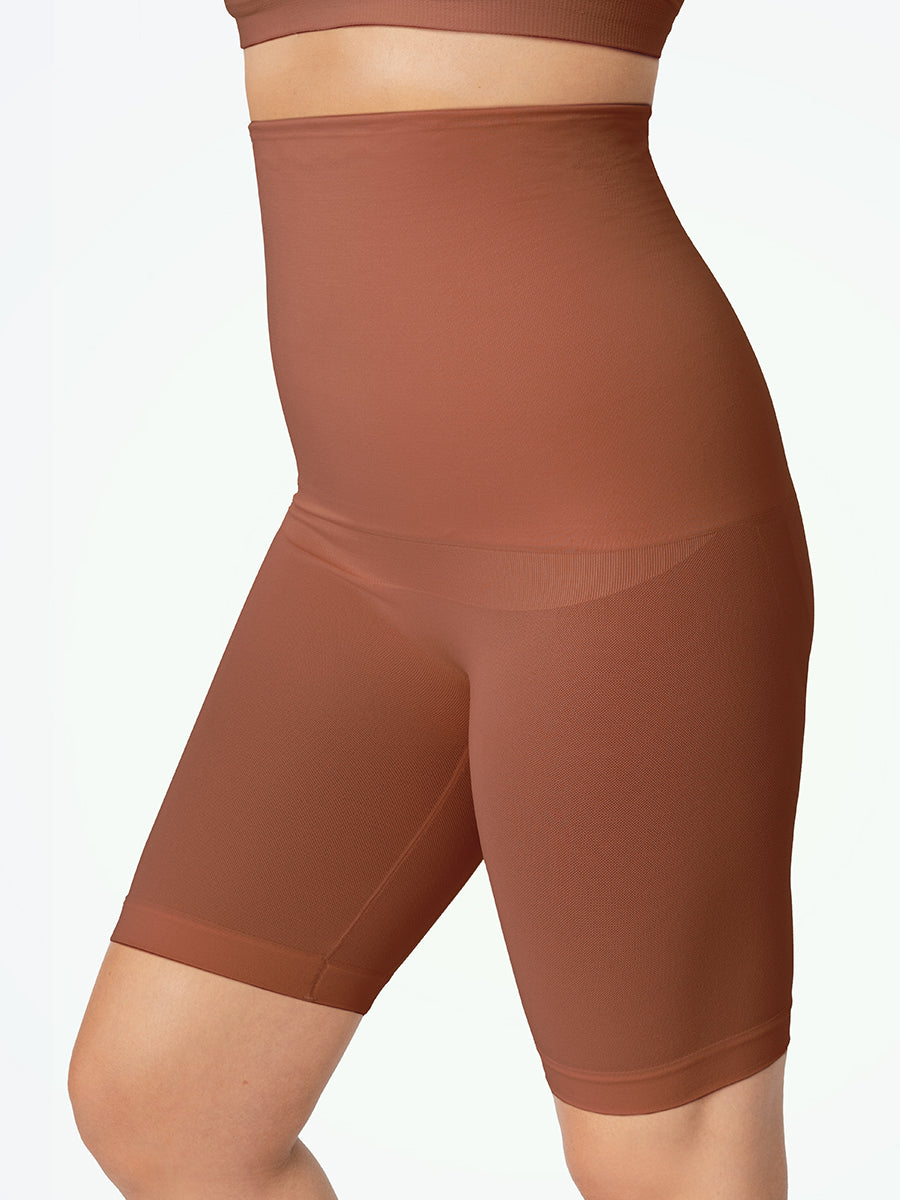 Empetua All Day Every Day High Waisted Shaper Shorts latte