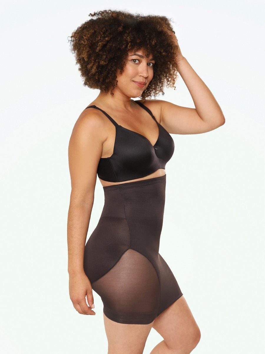 Miraclesuit Womens Fit & Firm High-Waist Mid-Thigh Shaper Style-2358