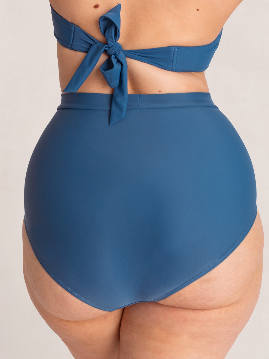 Shapermint High Waisted Ruched Bikini Bottom Full Coverage Tummy Control  Swimsuit 