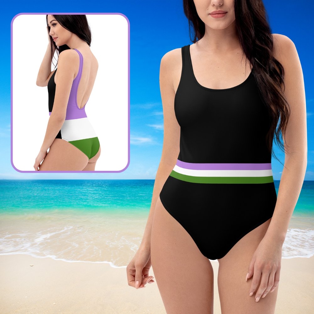 No Boundaries Juniors' Neon Colorblock One-Piece Swimsuit