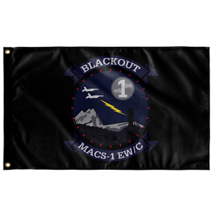 BLACKOUT DET EWC MACS-1 3' X 5' INDOOR FLAG