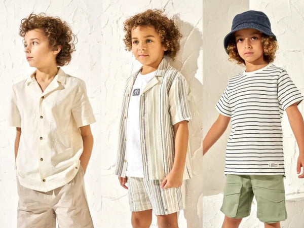 Natural textures boys outfit ideas