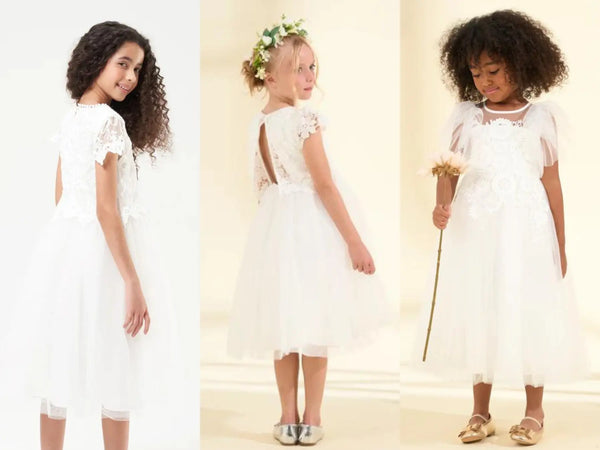 White flower girl dress ideas