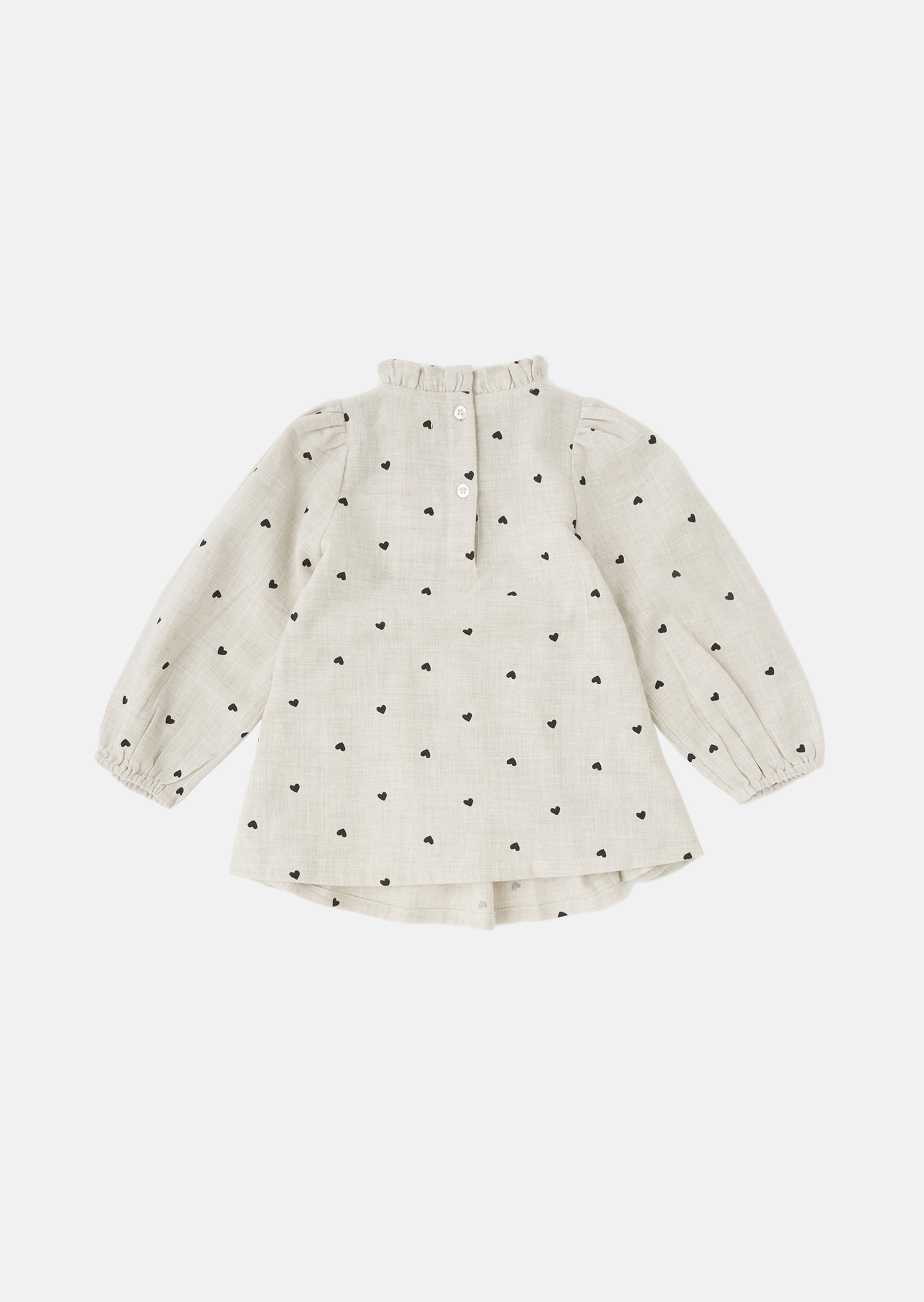 zara heart blouse