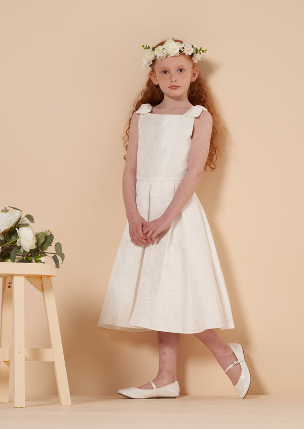 Kissangel Long Lace Flower Girl Dress