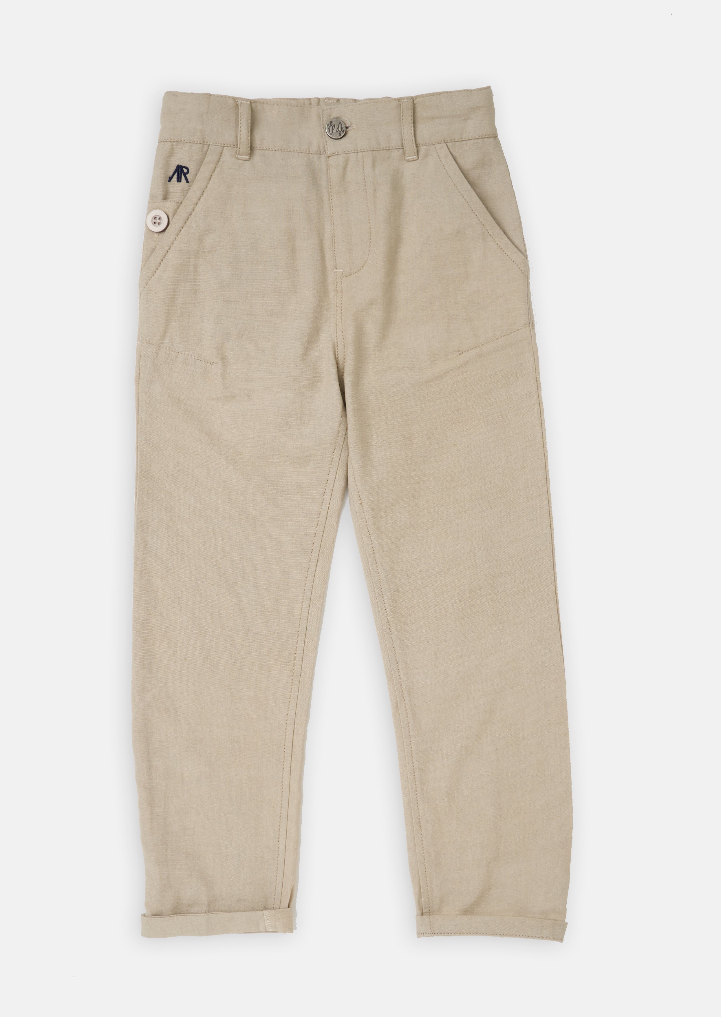 Boys Beige Trousers 