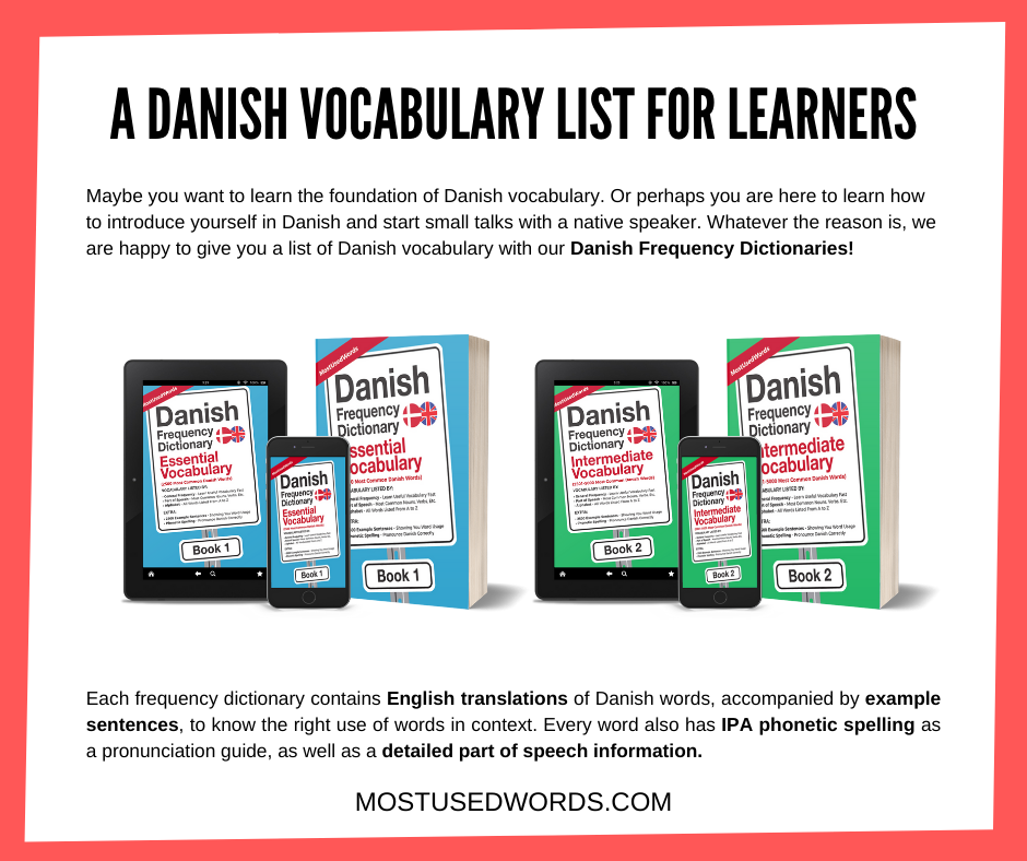 Danish Vocabulary List
