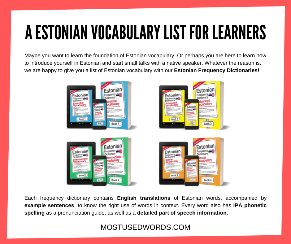 Estonian Vocabulary List