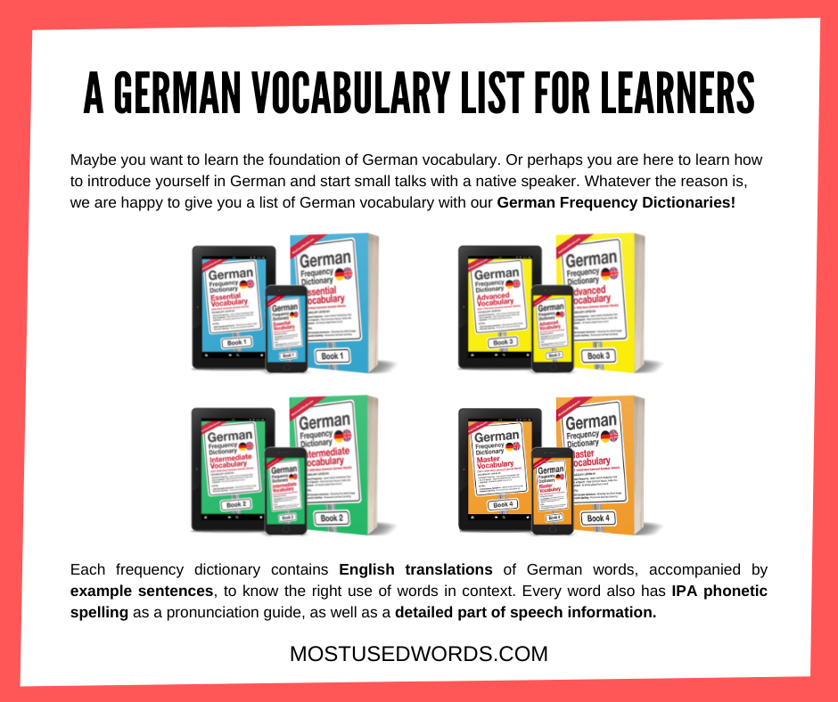 German Vocabulary List