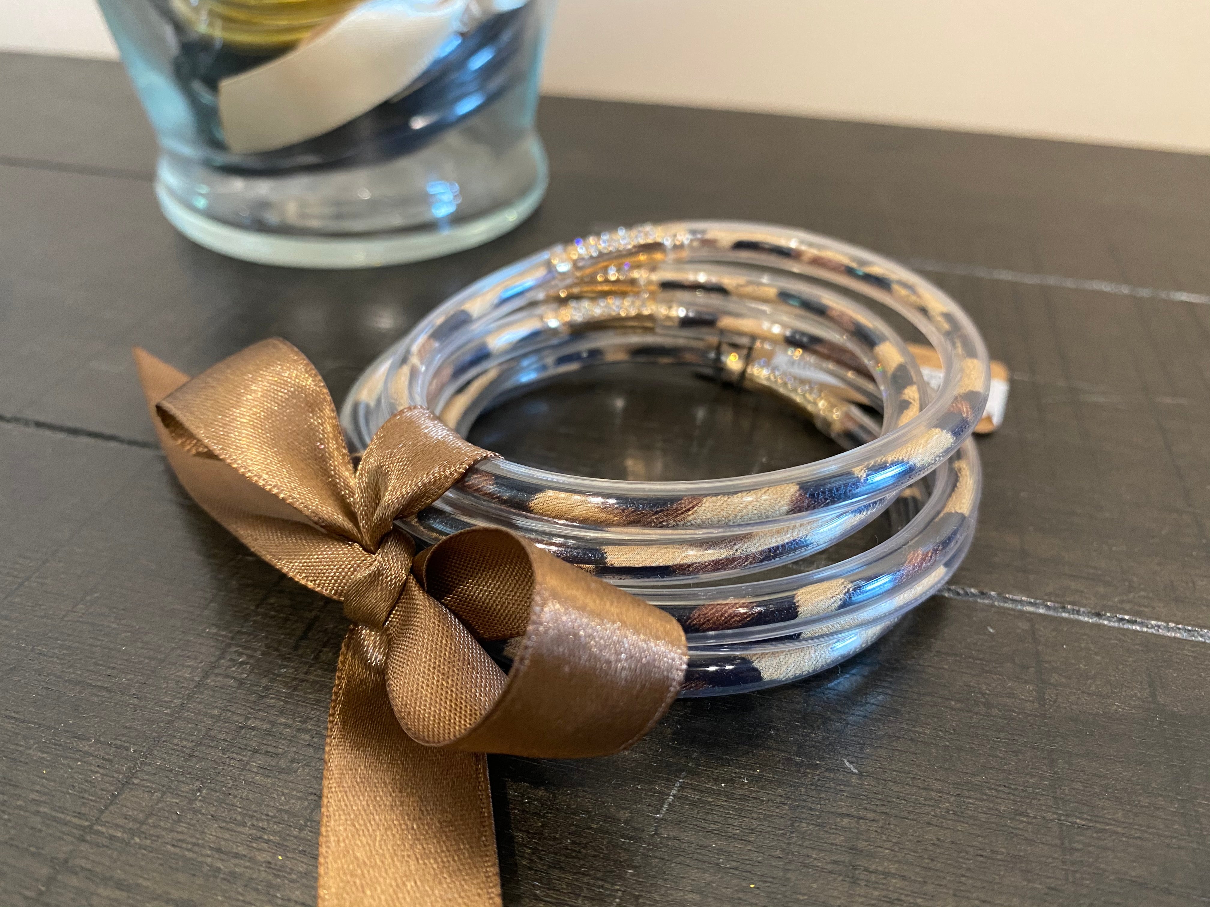 Leopard Jelly Bracelet Stack