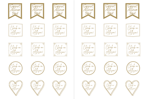 Custom Reminder Planner Stickers example