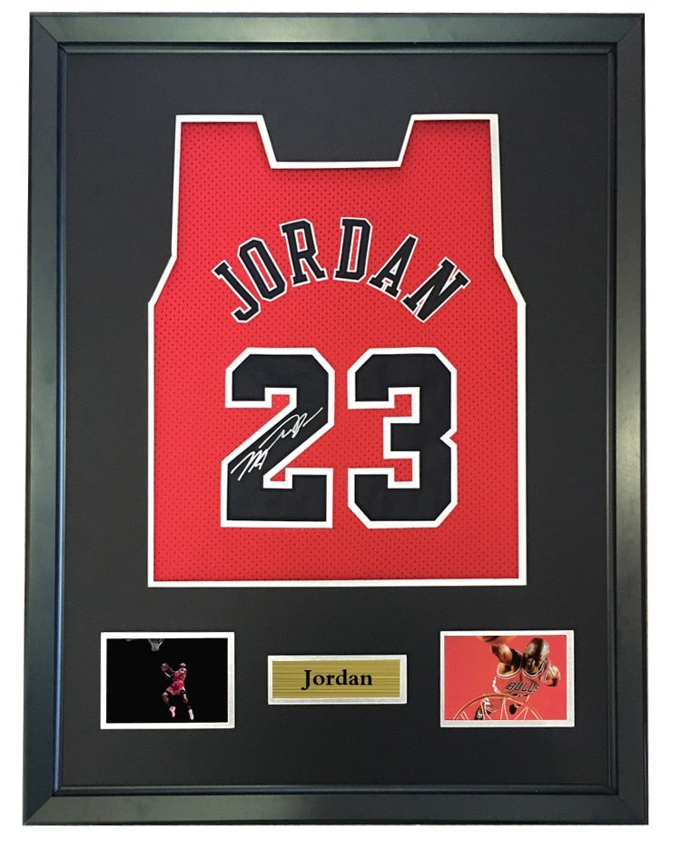 michael jordan signed framed jersey