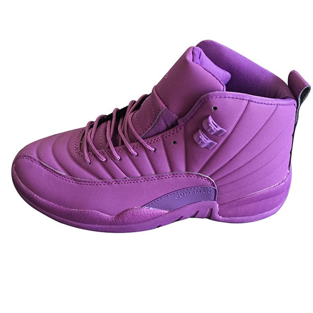 purple and green basketball shoes