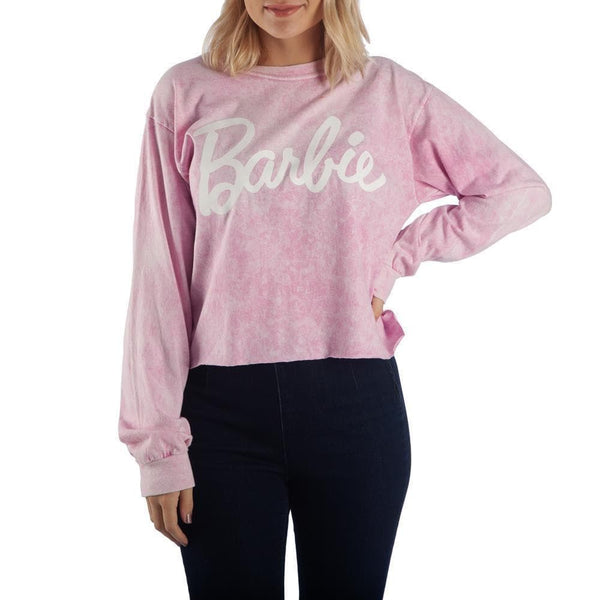 barbie crop sweatshirt