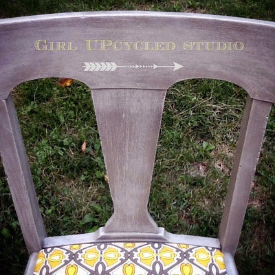 Dining Chair Refinish Girl UPcycled Studio