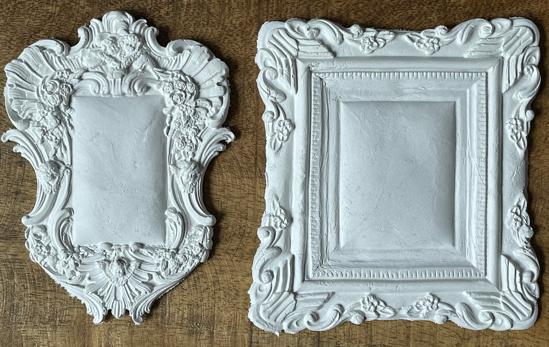 Upcycle a Plain Wood Frame Using IOD Molds and Air-Dry - Creative Fabrica