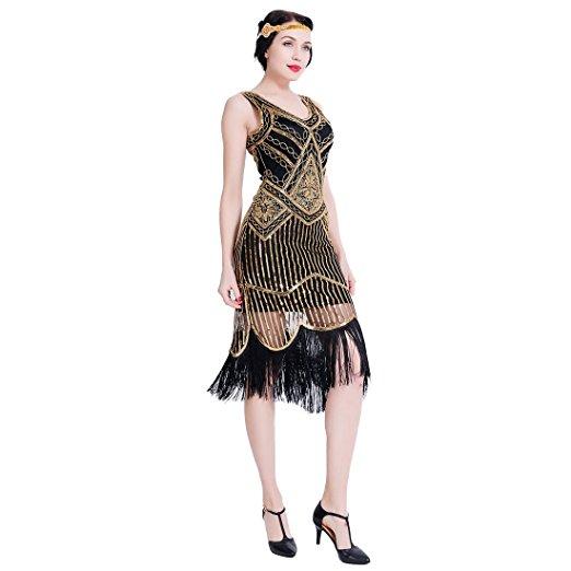 Hem Dance Flapper Dress Art Deco Great Gatsby Themed Uni Party |JaosWi ...