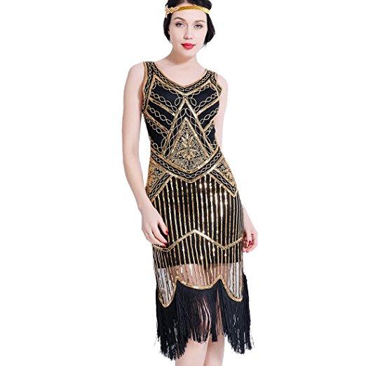 Hem Dance Flapper Dress Art Deco Great Gatsby Themed Uni Party |JaosWi ...