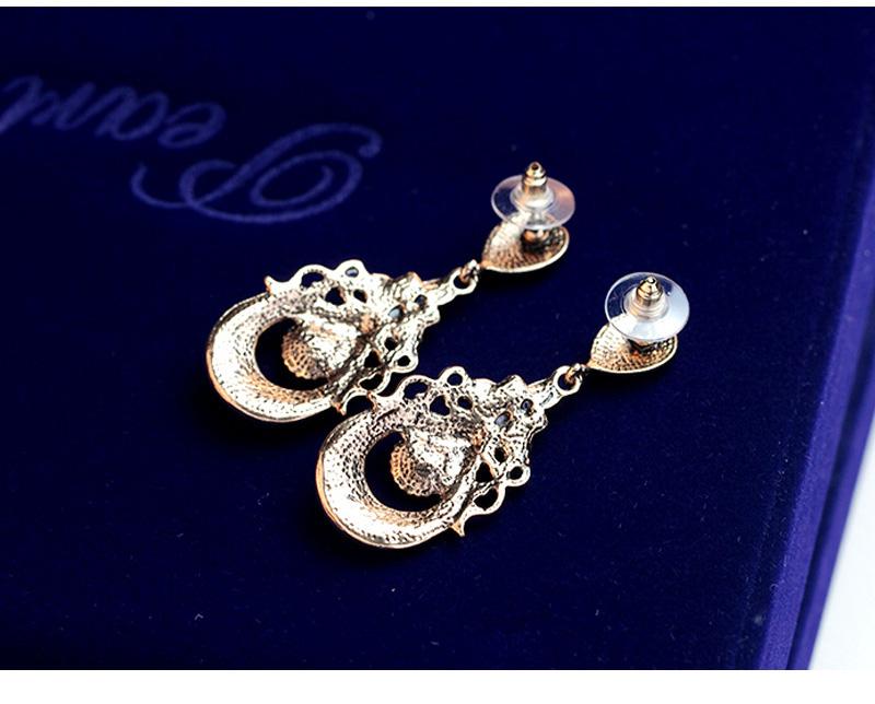 Luxury Palace Crystal Drop Dangle Earrings|JaosWish – VINTAGEPOST