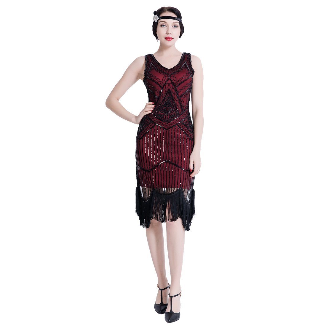 1920s Gatsby Themed Party Flapper Dresses Sequins Party Dress |JaosWis ...