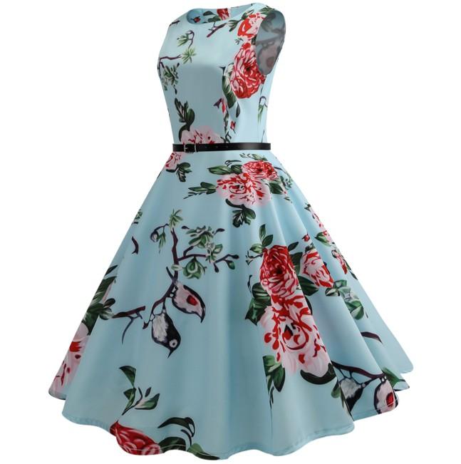 Vintage Cocktail Dress 1950s Casual Style Rockabilly Swing Dresses ...