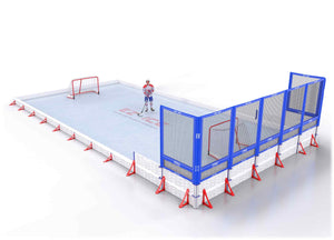 EZ ICE PRO Home Arena System ™ – Upgrade from [ORG // 25ft * 50ft // Classic-Classic-Classic // Square Corners // No Bumpers] to [ORG // 25ft * 50ft // Classic-Classic-Net // Square Corners // No Bumpers] - WUP000018539