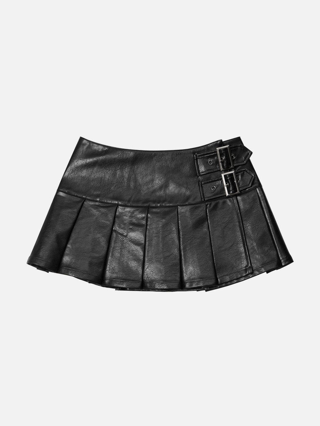 Vintage Solid Leather Pleated Skirt – Aelfric eden