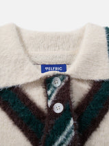 Aelfric Eden Stripe Tie Polo Sweater Nav Image 4