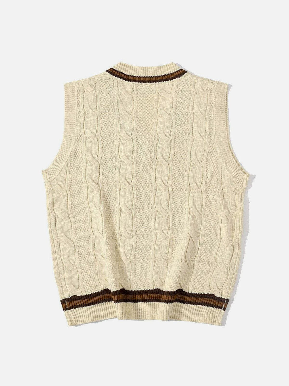 Aelfric Eden Vintage Preppy Style Knit Sweater Vest – Aelfric eden
