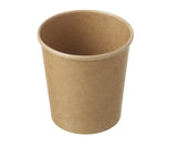 16oz Brown Kraft Compostable Heavy Duty Soup / Ice Cream Container