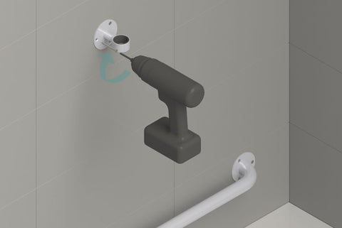 HealthCraft Depneda-Bar Bathroom and Shower Mounted Safety Rail