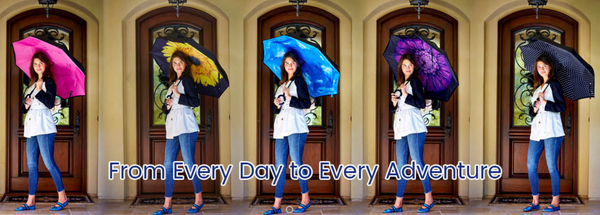 Topsy Turvy Designer Umbrellas - Drip Free Windproof Design