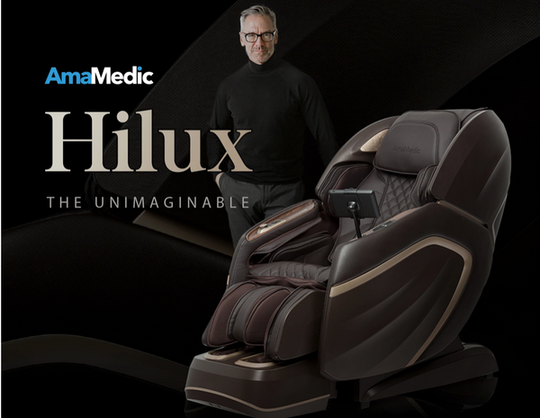 AmaMedic Hilux 4D Full Body Reclining Massage Chair with Touch Screen Display