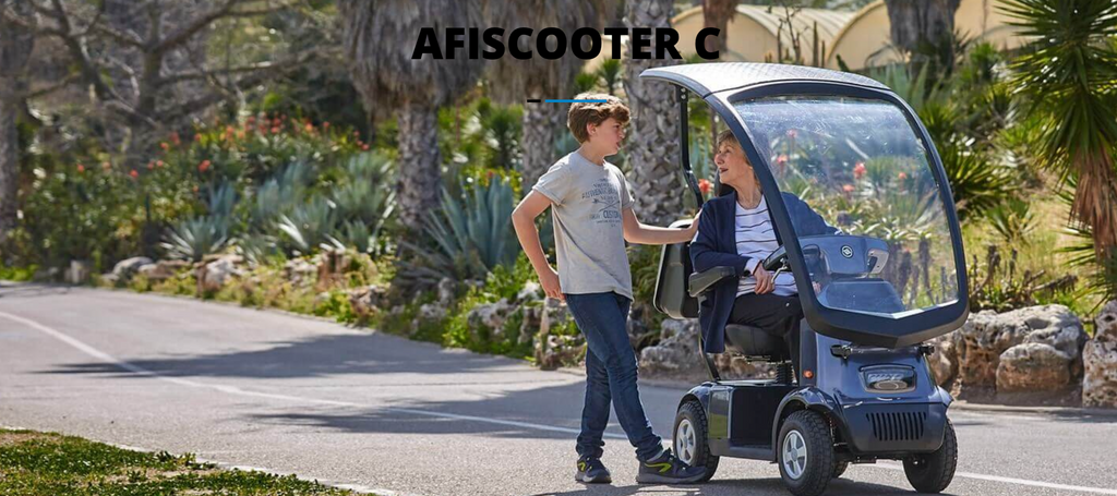 Afikim Afiscooter C Touring 4-Wheel Mobility Scooter with Canopy