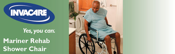 Invacare Mariner Rehab Shower Transport Chairs with Commode Opening 6891 6895 6795
